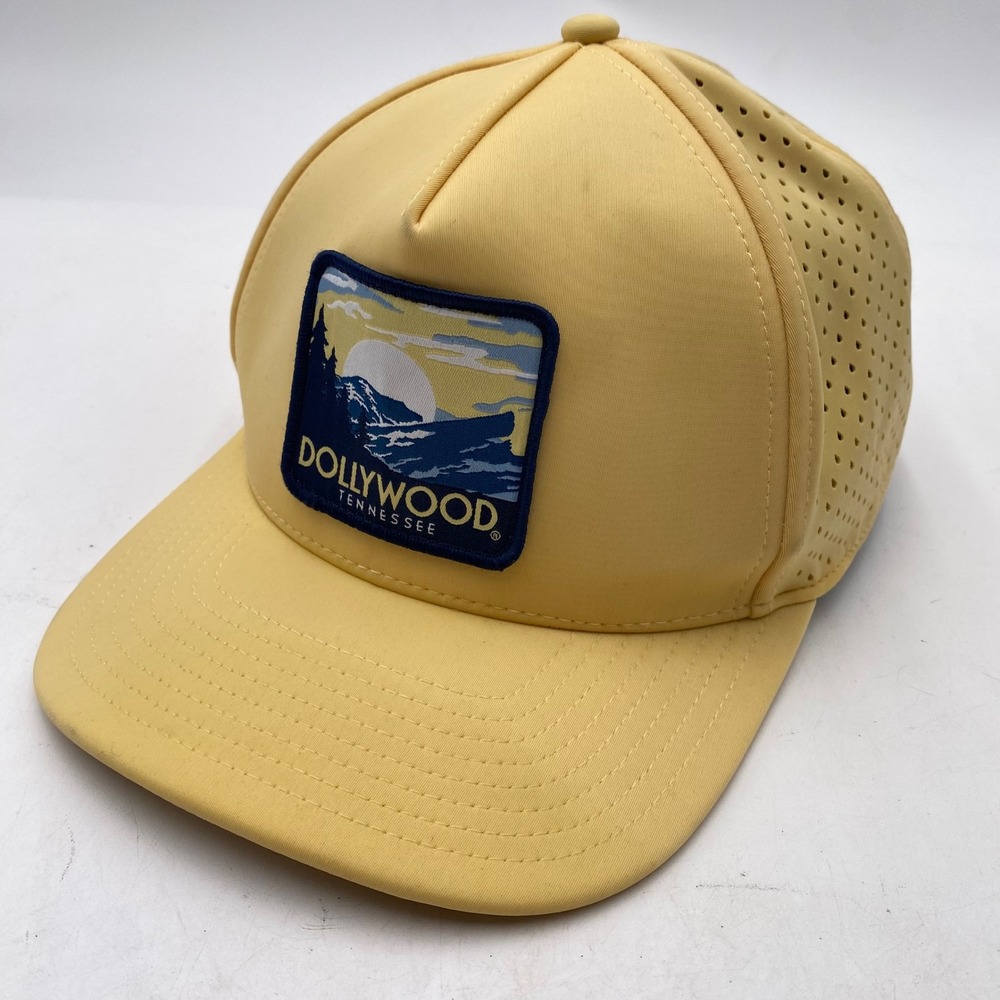 DOLLYWOOD The Game Tennessee Patch Hat Unisex OSFM Yellow Perforated Souvenir